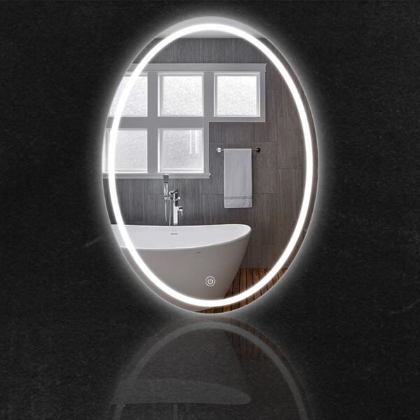 HE 18-26 AFrame-less Bathroom Led front lighted mirror