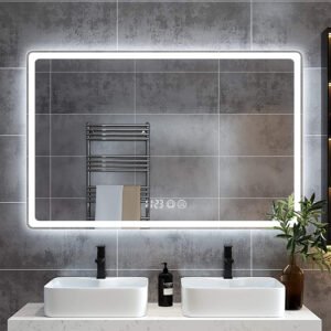 HE 18-9B Home Hotel Decorative Design Led Light Up Bathroom Backlit Mirror