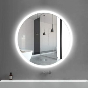 HE18-22A Round Led Mirror Frameless Bathroom Backlit Mirror
